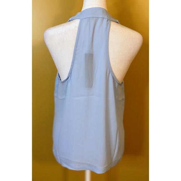 Revolve Krisa Blue Halter Neck Surplice Blouse Size XS NWT - Picture 4 of 6